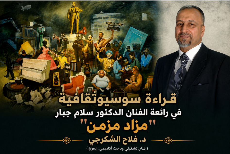 قراءة سوسيوثقافية في رائعة الفنان الدكتور سلام جبار “مزاد مزمن”