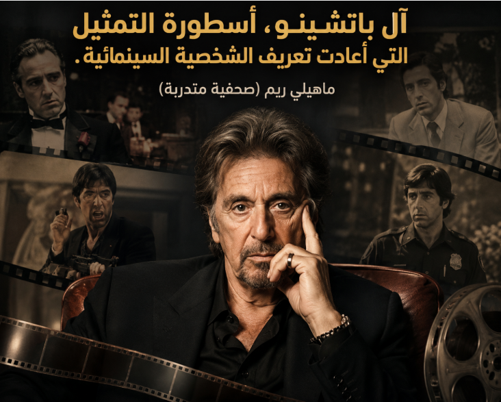 آل باتشينو، أسطورة التمثيل التي أعادت تعريف الشخصية السينمائية.
