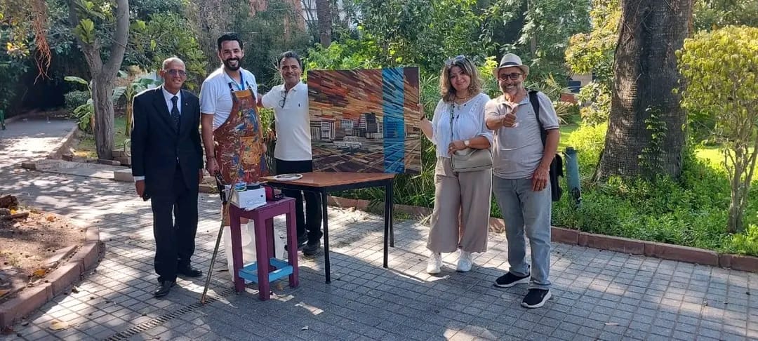المعرض الجماعي وورشة الفنون التشكيلية: تجليات الإبداع العربي في الملتقى الأكاديمي الدولي الثاني للفن التشكيلي