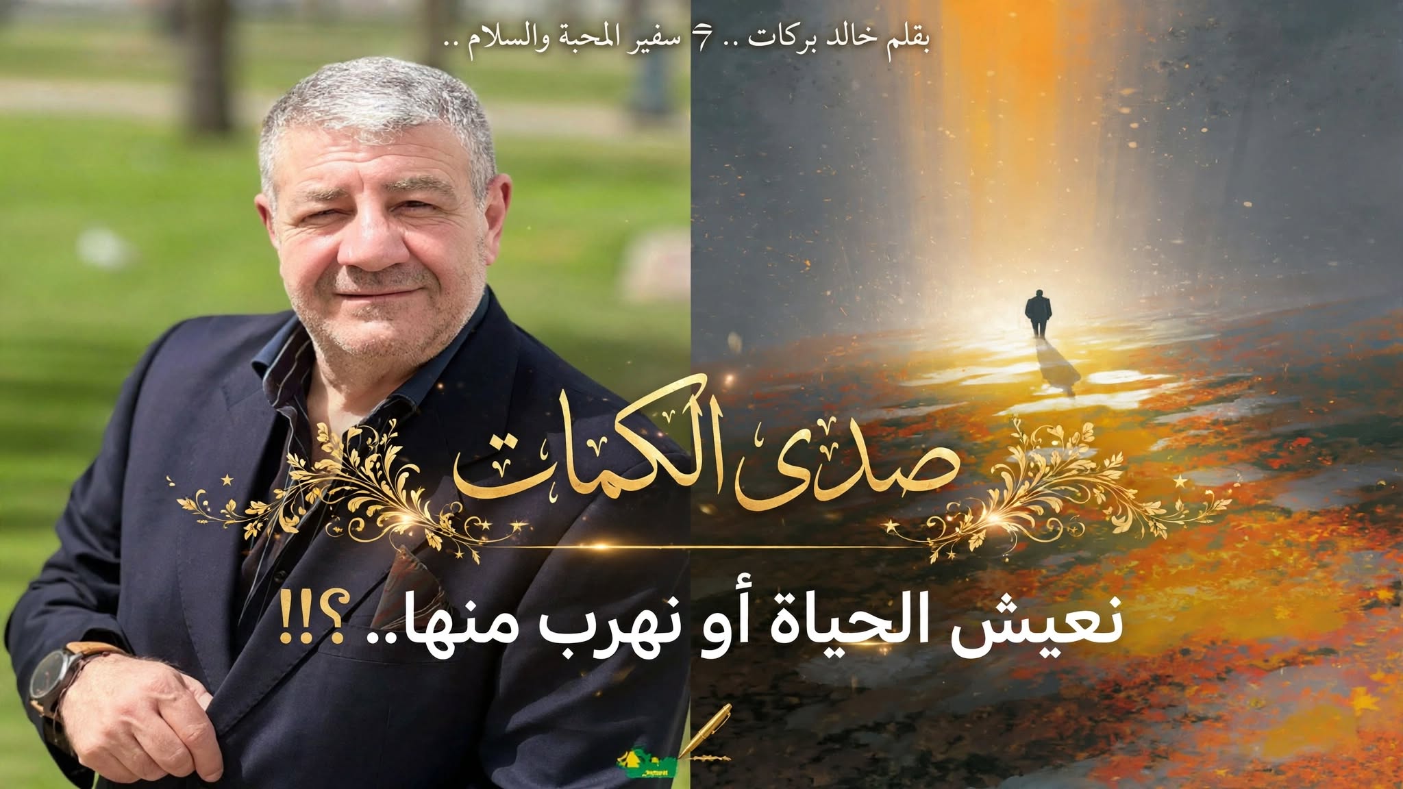 صـــدى الكلمـــات.. نعيش الحيـاة أو نهـــرب منهـــا..؟؟!!